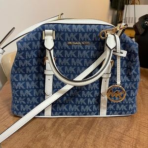 Michael Kors Ginger Satchel Denim purse